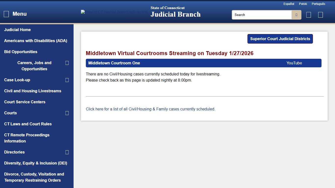 CT Judicial - Public Access