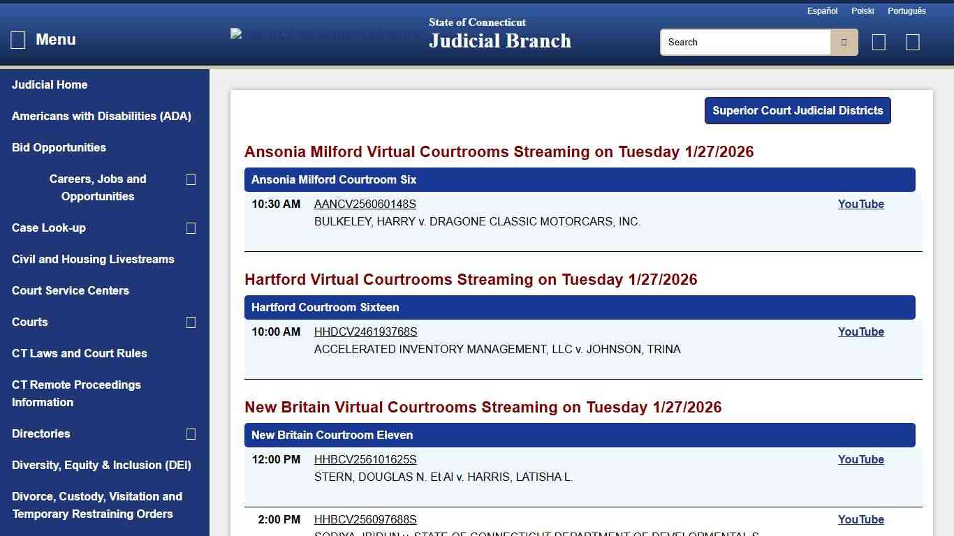 CT Judicial - Public Access